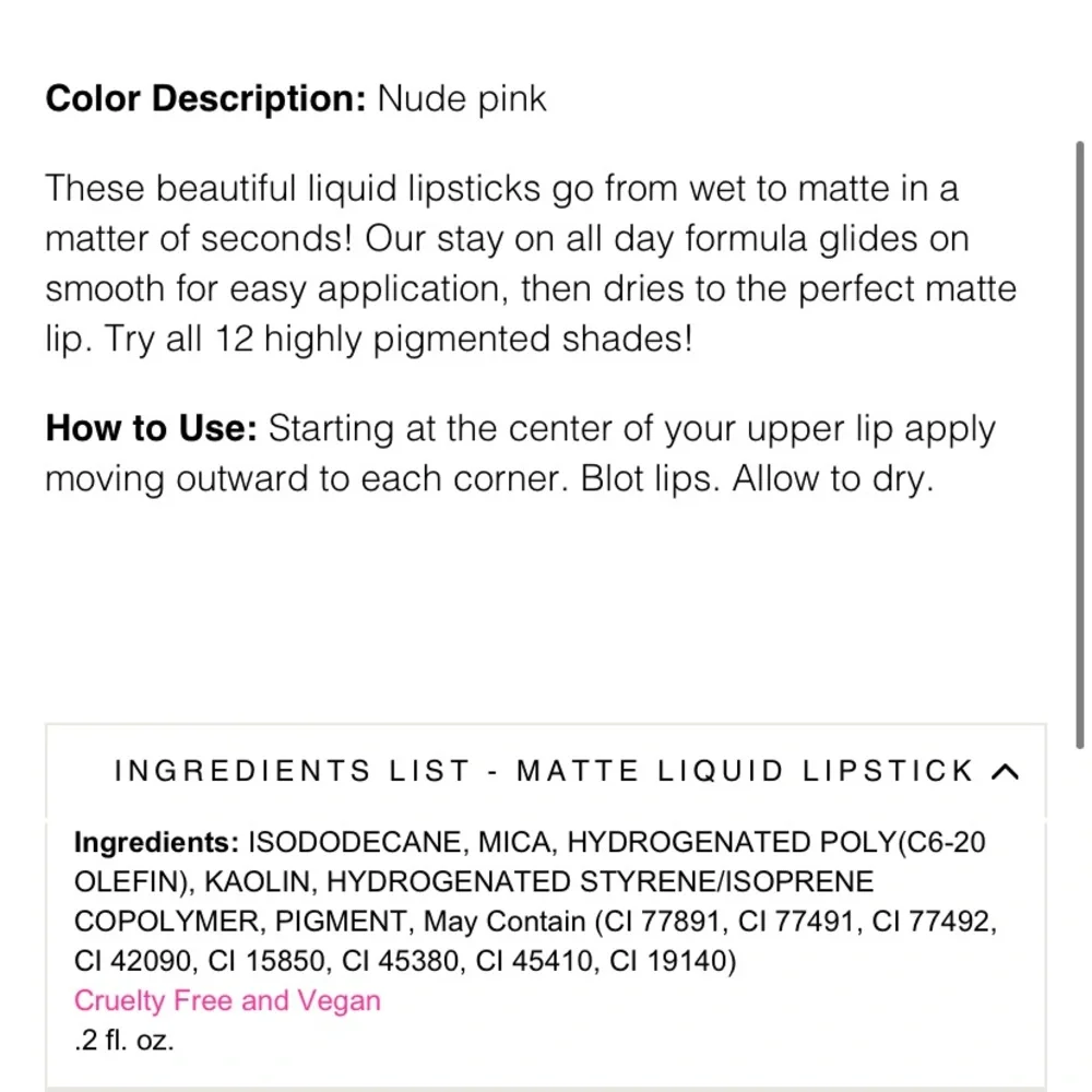 Medusa’s Makeup Matte Liquid Lipstick in Whip